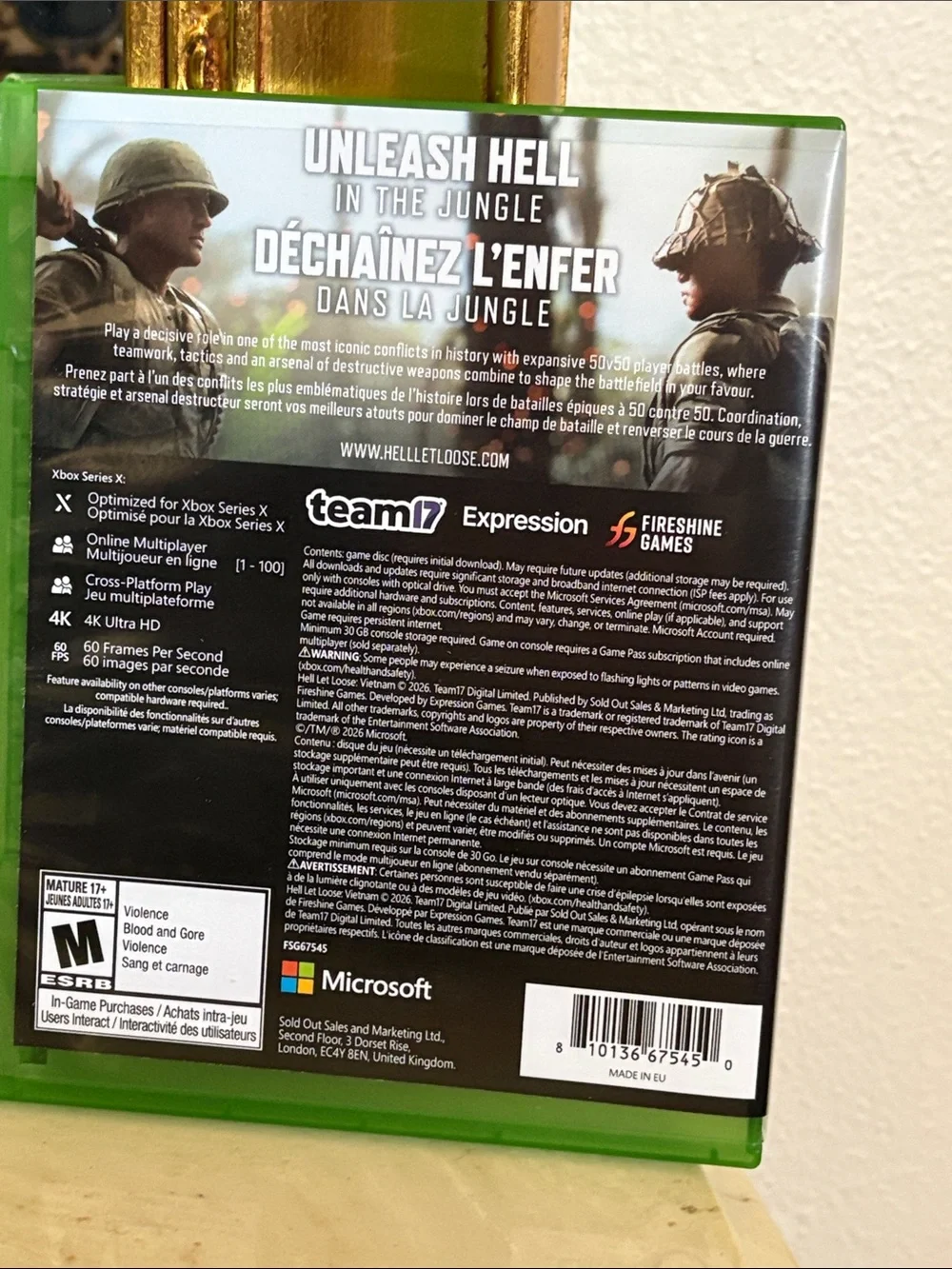 “Hell🪖Let Loose Vietnam” Xbox “📀Online Only”Videogame🎮